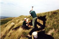Men repairing Hill fort