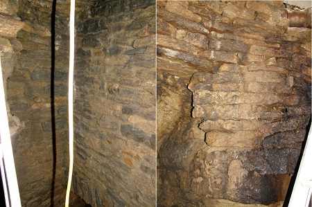 South-east corner and north-west corner with hollow curve