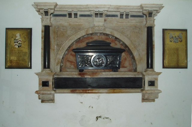 The Pitt Rivers Memorial in St. Peter's Church, Tollard Royal