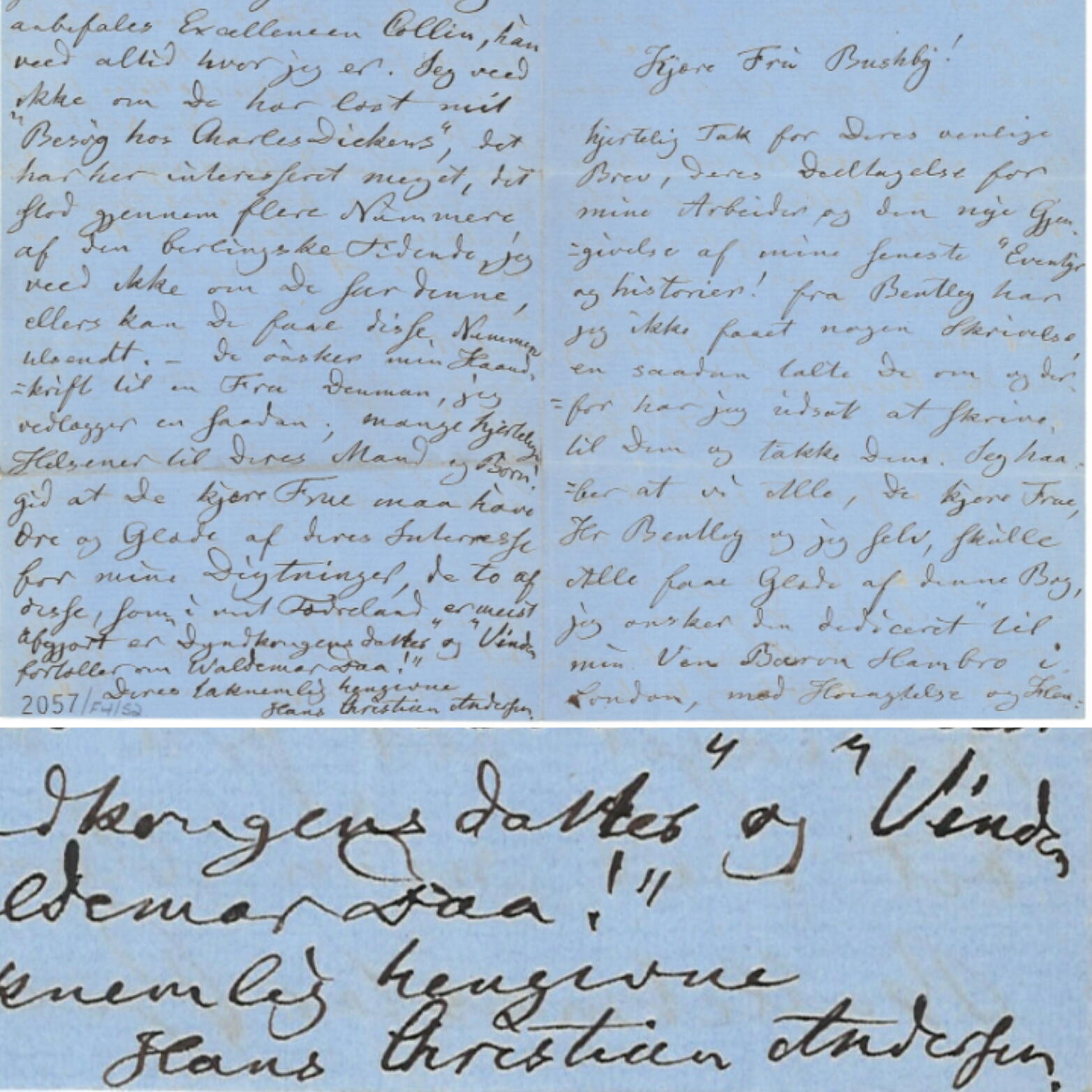 f4-Letter-written-by-Hans-Christian-Anders-in-1860-mentioning-Charles-Dickens-Ref-2057-F4-52