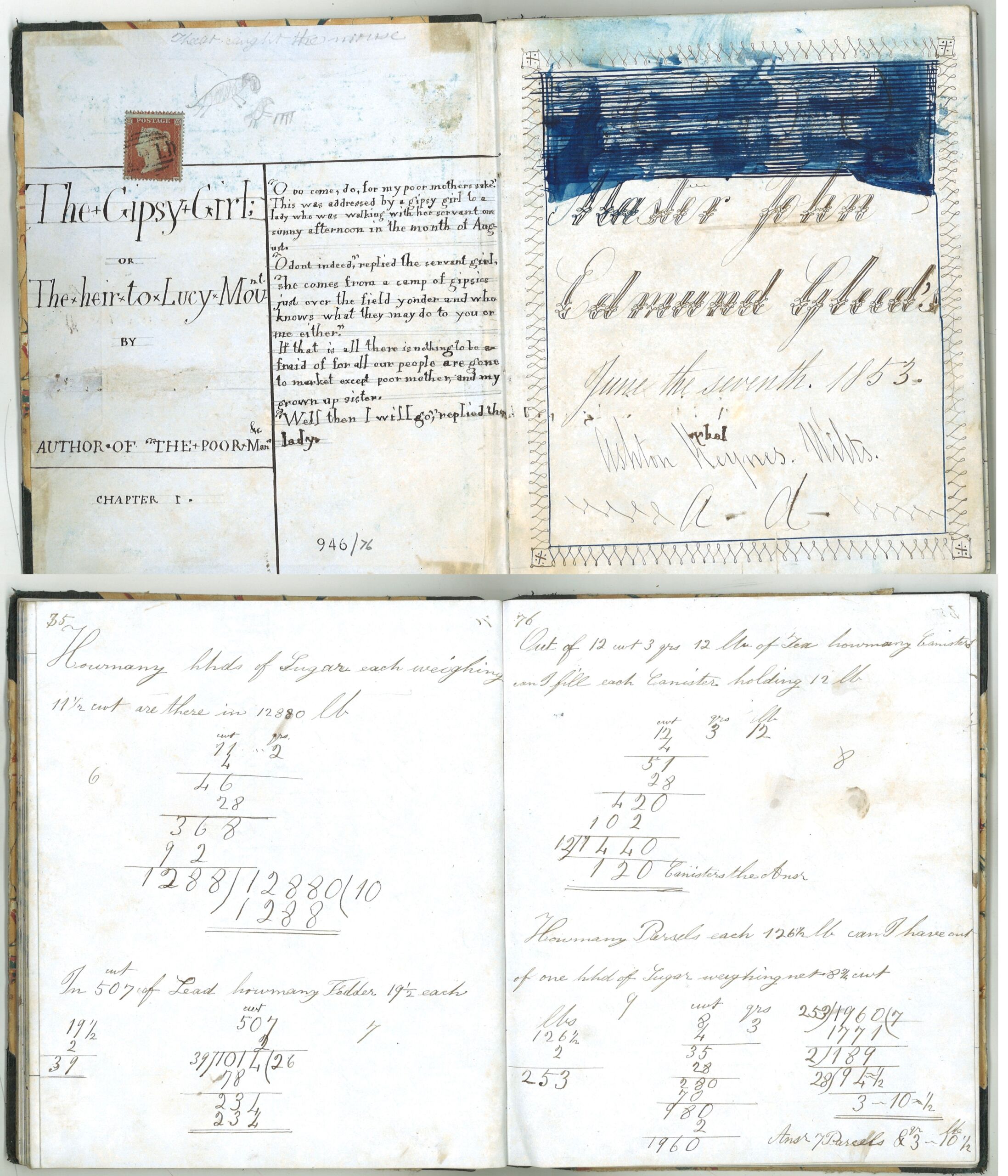 g2-19th-century-mathematical-exercise-book-belong-to-John-Gleed-ref946-76
