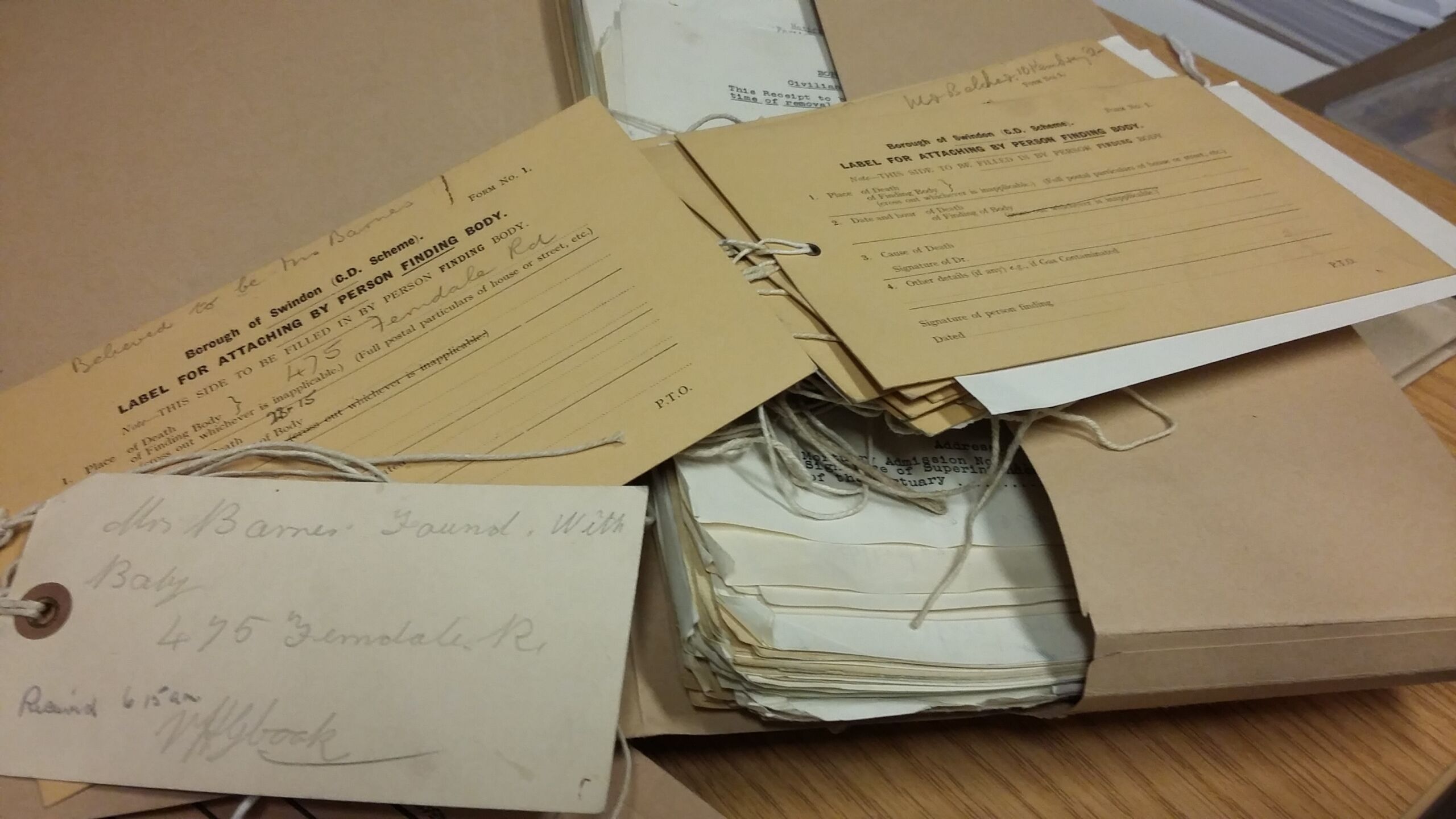 g6-Labels-attached-to-the-bodies-of-those-killed-in-WW2-Swindon-air-raids-refG24-224-4-Body-Labels