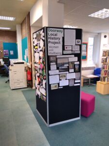 The exhibition on tour in Chippenham Library