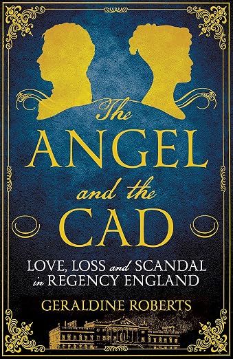 Dark blue book cover with golden coloured profile silhouettes facing away from each other and the book title and author name below.